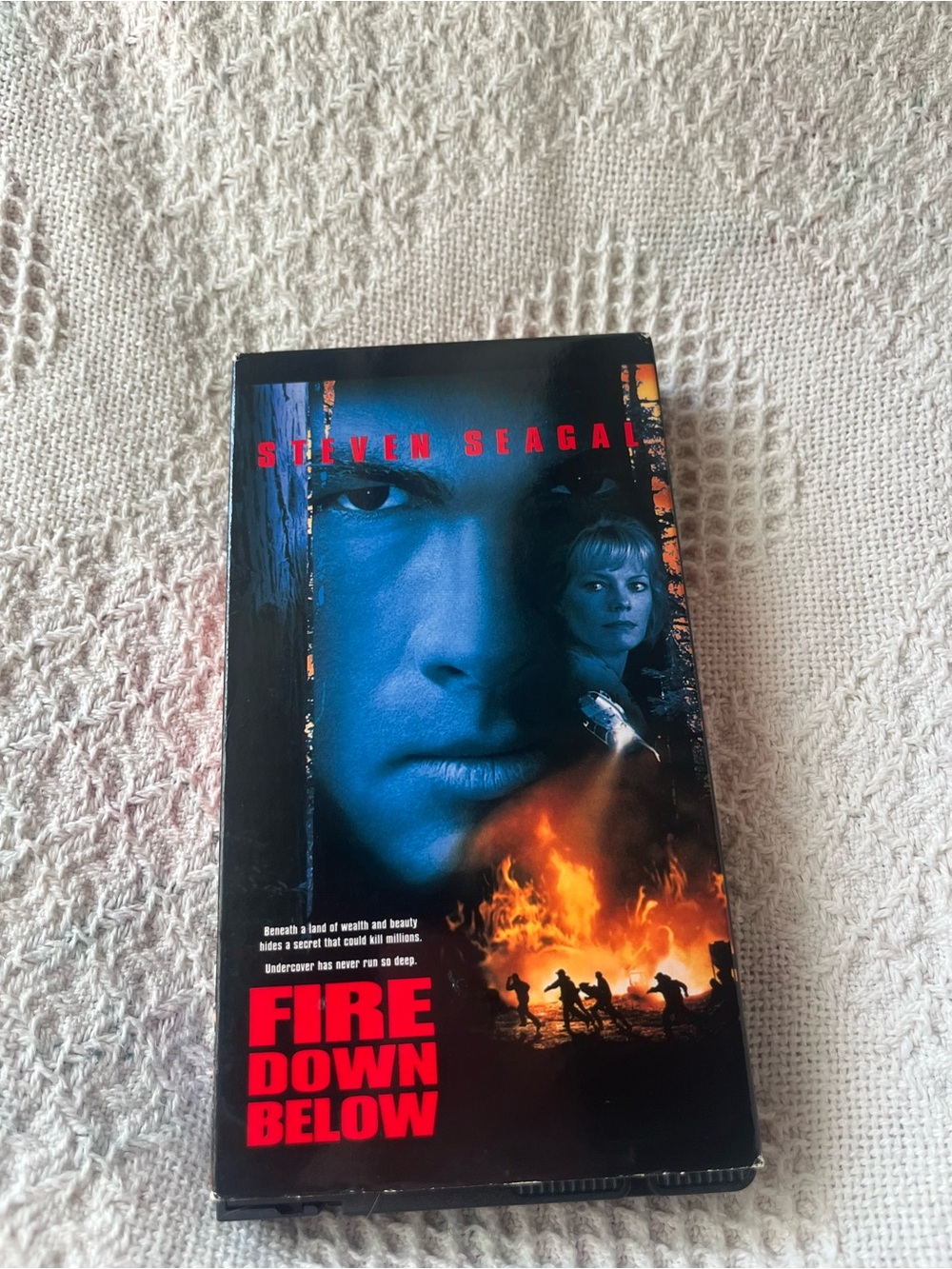Fire Down Below Steven Seagal VHS Movie - Black & Blue Cover